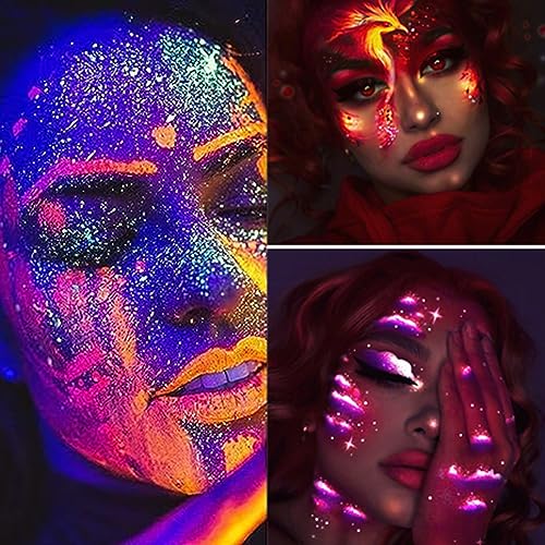 Go Ho Neon Purple UV Blacklight Face Paint 70ml