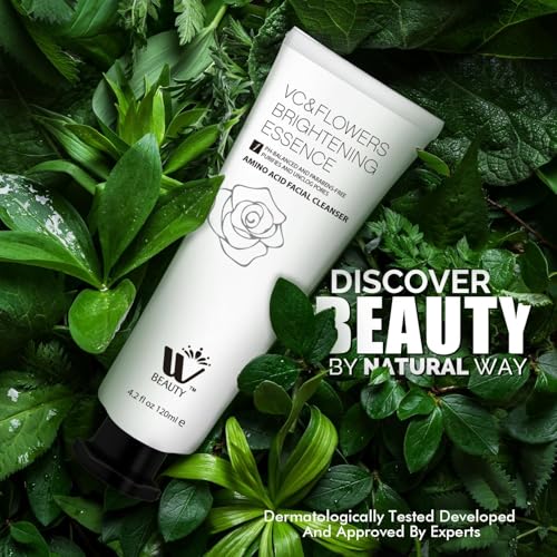 WBM Facial Cleanser with Amino Acid, Perfect Anti-Aging, Skin Brightening and Wrinkle Reducing Acne Daily Face Wash for All Skin Types With Organic & Natural Ingredients - 4.2 fl oz/120 ml
