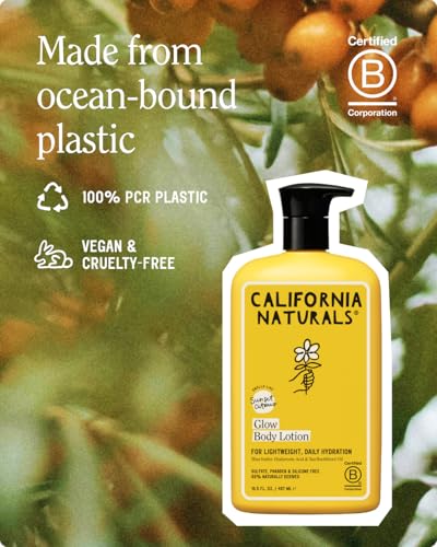California Naturals Glow Body Lotion | Dry Skin Moisturizer 16.5oz