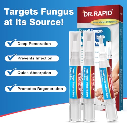 DR.RAPID Extra Strength Toenail Fungus Treatment Pen - 3-Pack