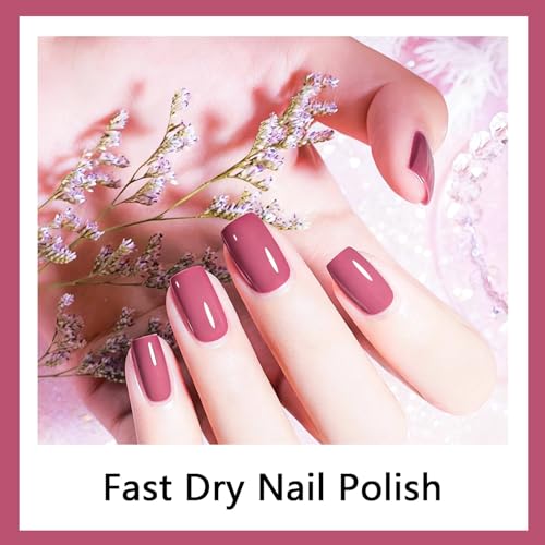 OpenLive Dark Pink Quick Dry Nail Polish - 16.5ml Long-Lasting Shine