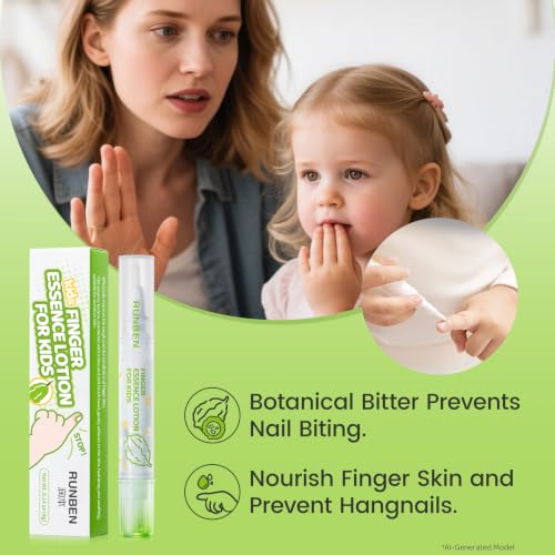 RUNBEN Kids Nail Biting Prevention Pen - Safe, Non-Toxic Treatment