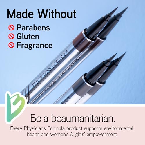 Physicians Formula Eye Booster, Lash-Enhancing 2-in-1 Eyeliner Serum, Dermatologist Approved, Hypoallergenic, Cruelty-Free & Vegan - Black