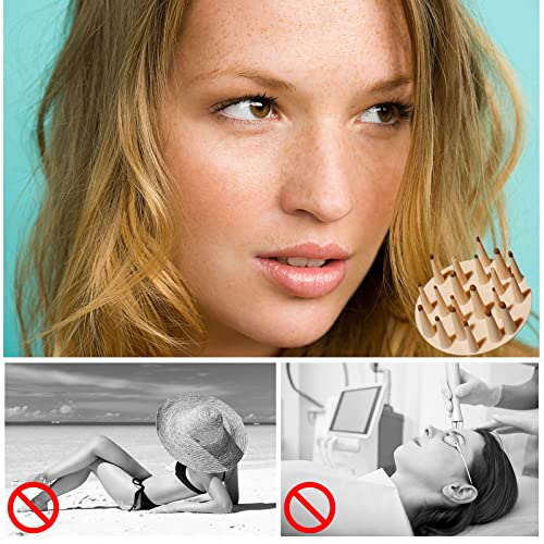 LAIKME Freckle Stamp Pen, Fake Freckles Stamp Air Cushion, Waterproof Long Lasting Quick Dry Faux Freckle Maker, Natural Sunkissed Lifelike Freckle Stain Makeup (Light Brown)