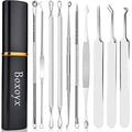 Blackhead Remover Tool Kit - 10 Pc Pimple Popper Set with Metal Case