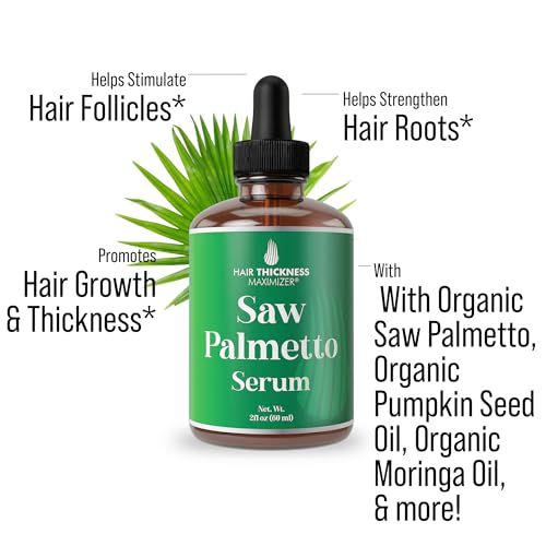 Saw Palmetto Hair Growth Serum with Rosemary & Peppermint - 2oz