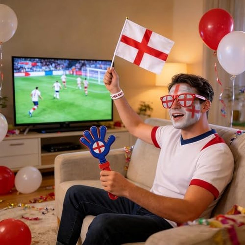 England 2026 World Cup Fan Kit – 6-Piece Game Day Cheering Set