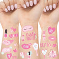 Spa Party Temporary Tattoos - 66 Kids Temporary Tattoos | Perforated Sheet for Easy Tear & Share | Slumber or Spa Party Favors, Girls Night, Pajama Birthday or Sleepover Supplies
