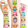 101 PCS Owl Temporary Tattoos - 10 Sheets Party Favors