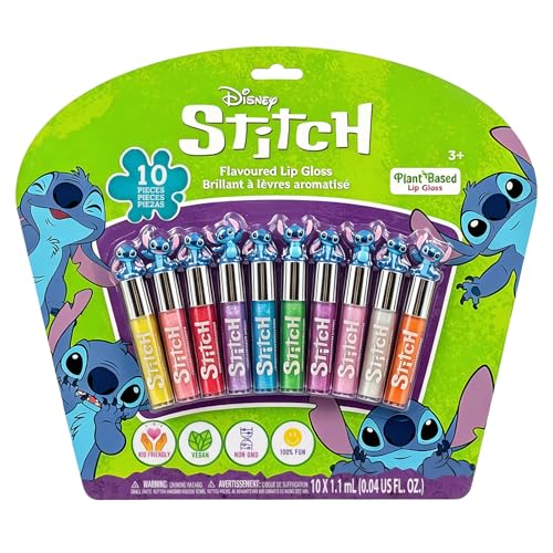 Townley Girl Stitch Lip Gloss Set, 10-Piece Plant-Based