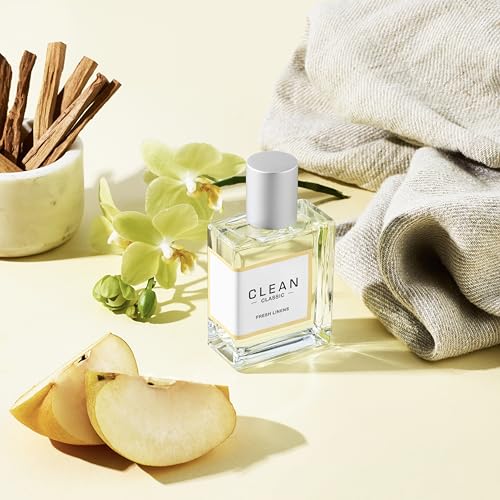 CLEAN Fresh Linens Eau de Parfum 2oz - Layerable Vegan Perfume for Everyday Wear