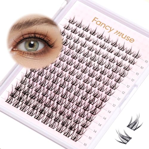 Lash Clusters ? My Sunflower Manga 140pcs Individual Lashes 10-16mm Mix-length Cluster Eyelash Extensions Thin Band False Eyelashes Natural CC Curl Eyelash Clusters DIY Cluster Lashes