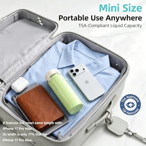 TISOFU 4-in-1 Green Travel Dispenser Bottle, Leak-Proof Refillable Toiletry Container for Shampoo, Conditioner, Shower Gel, Compact & Portable
