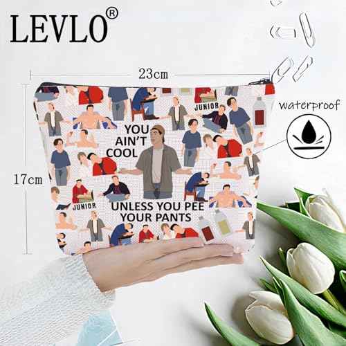 LEVLO Funny Comedy Movie Cosmetic Make Up Bag You Ain't Cool Unless You Pee Your Pants Make Up Zipper Pouch Bag(You Ain't Cool Full)