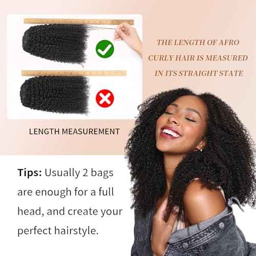 Afro Kinky Curly Clip Ins Human Hair 4C Hair Clip in Extensions Real Natural Human Hair for Black Women 8 pecs with 20 Clips 120g Natural Black Color 22 Inch