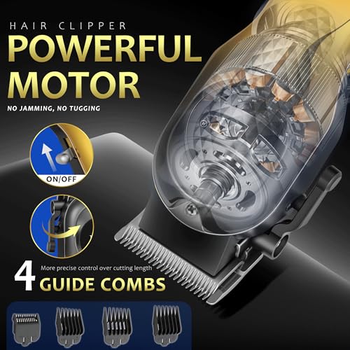 Hair Clippers for Men LED Display Cordless Clippers Set Professional Electric Beard and Mustache Trimmer for Men Foil Shaver Nose and Ear Hair Trimmer Men's Birthday Valentine's Day Gifts