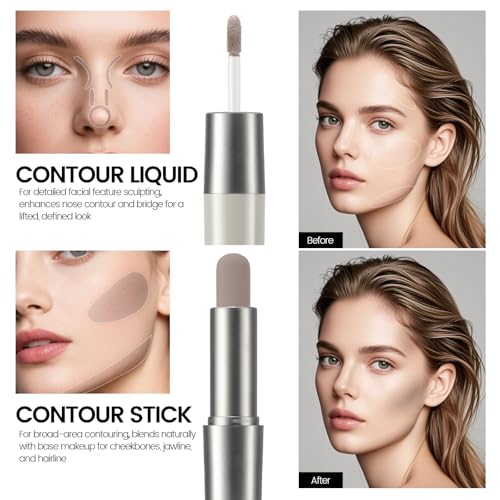 Noerrors Dual-Ended Contour Stick Cream & Liquid