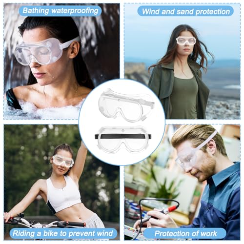Eyelash Shower Goggles Protector - 2 Pack Adjustable