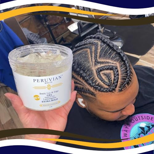 Braids N Lox Braid, Loc & Edge Braiding Gel EXTRA HOLD for Relaxed & Natural Hair, 2 LBS. (Lemongrass)