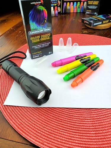 Glow Party Hair Chalk – UV Fluorescent Temporary Color