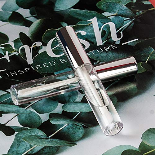 10ML Empty Lip Gloss Containers - 10 Pack Refillable Tubes with Wand