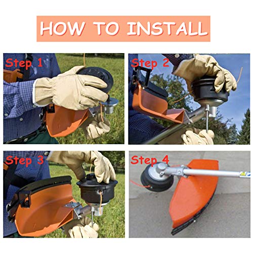 AILEETE Bump Feed Trimmer Head for Stihl FS55 FS70 FS80 FS90 FS100 RX FS240