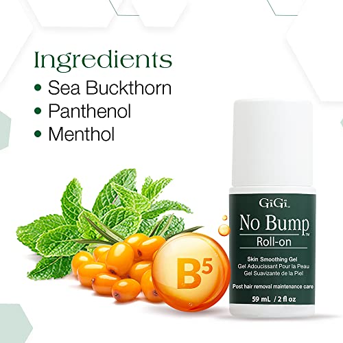 GIGI No Bump Roll-On - Ingrown Hair & Razor Bumps Remover for Sensitive Skin