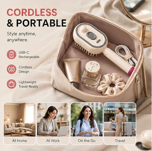 Electric Spray & Massage Hair Brush - 3 in 1 Hydrating Comb
