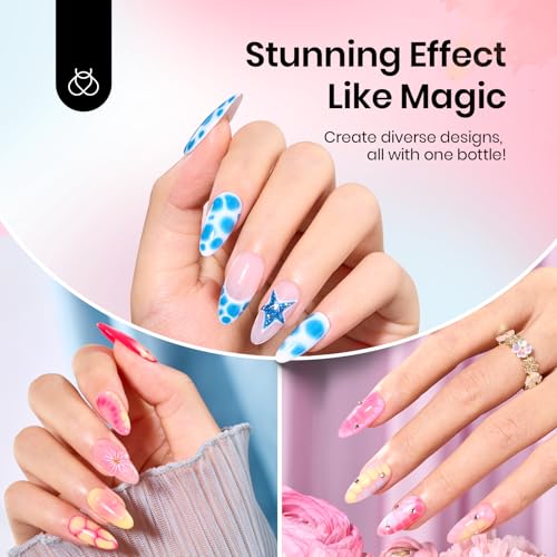 Beetles Clear Blooming Gel Nail Polish (10ml) - UV LED Soak Off Gel Art