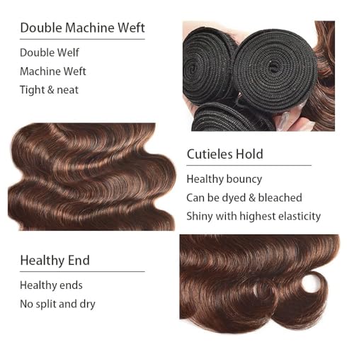 WuvuSnm P430 Body Wave Human Hair Bundles - 28 to 32 inch