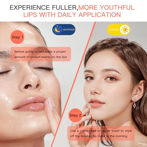 Sleeping Lip Mask: Nourish,Dry Lips,Hydration,Moisturizing for Cracked Lips,Visibly Plumps & Softens, Restores Healthy Moisture Balance to Lips,Day Overnight Lip Care Treatment,20G|0.75 oz