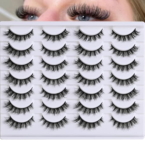 Manga Eyelashes 15mm - Natural Wispy Strip Lashes by Hushlibaby