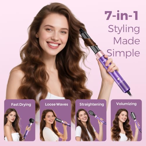 Vincofy 7-in-1 Blow Dryer Brush Set – Hot Air Styler 1500W