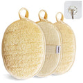 Natural Loofah Sponge Exfoliating Body Scrubber 3 Pack