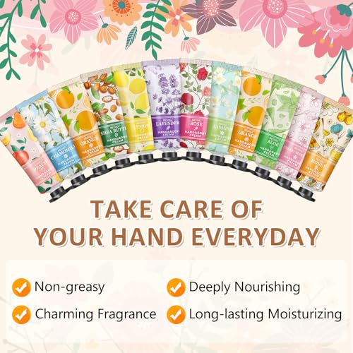 BESNEL 120 Pack Hand Cream Gift Set - 12 Fragrances