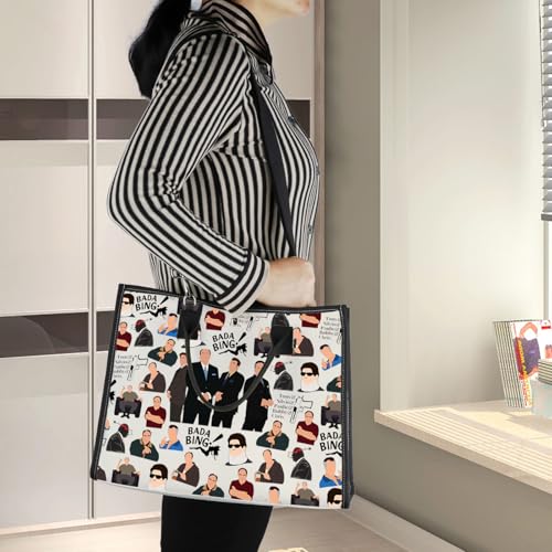 BWWKTOP Tony Cosmetic Makeup Bag Carmela Fans Inspired Gifts Tony & Silvio & Paulie & Bobby & Chris Merch (BAND BG)