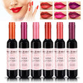 Wine Liquid Lipstick Set - 6 Matte Colors, Waterproof