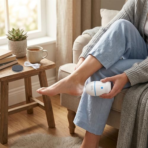 Electric Callus Remover with Vacuum - Portable Foot Grinder