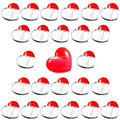 Heart Shaped Lip Gloss Tubes, 20 Pack 5ml Clear Empty Containers