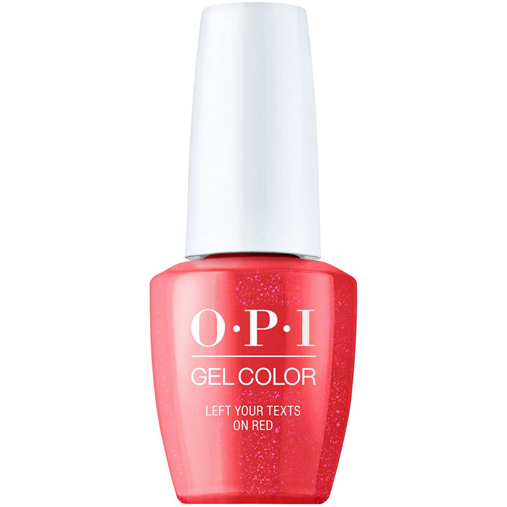 OPI Gel Color, Left Your Texts on Red, Red Gel Nail Polish, me myself Spring ??3 Collection, 0.5 fl oz.