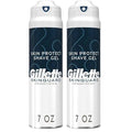 Gillette SkinGuard Shave Gel for Men, 7 oz Skin Protect Shave Gel with Shea Butter and Vitamin E (Pack of 2)
