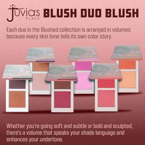 Juvia's Place Duo Blush Volume 1 - Matte Powder Blush for Cheeks