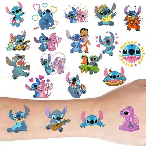 Party Supplies,40Pcs Temporary Tattoos Party Gifts, Removable Tattoo Stickers for Goody Bag Treat Bag Stuff for Birthday Decorations
