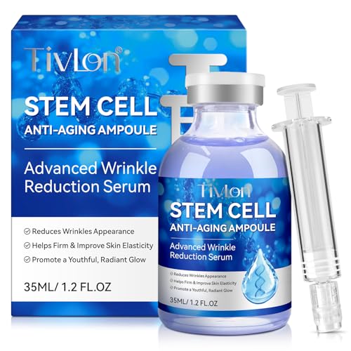 Stem Cell Serum for Face, Stem Cell Anti-Aging Serum for Women, Supports Anti-Wrinkle, Hydrate, Firm & Improve Skin Elasticity, and Renew Your Skin for a Youthful Glow (1.2 Fl Oz)