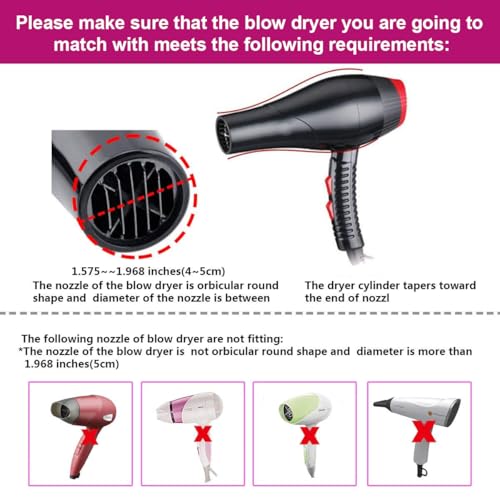 Collapsible Silicone Hair Dryer Diffuser - Pink