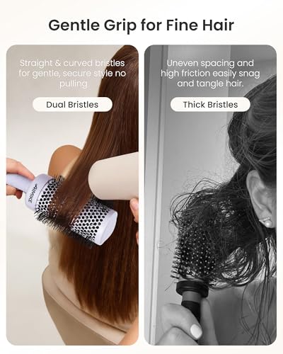AIMIKE NaturaVol Round Brush for Fine Hair Blow Dry