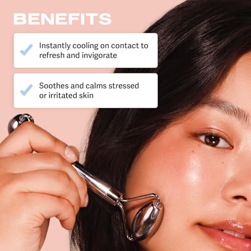 Sacheu Stainless Steel Face Roller with Travel Pouch