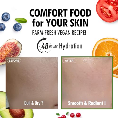 FARMSKIN Superfood Salad Sheet Face Mask Set Long Lasting 48HR Hydration | Revitalizing, Moisturizing, Soothing, Purifying Face Mask Sheets w/Nourishing Real Fresh Fruit Extracts, Proudly 100% Vegan