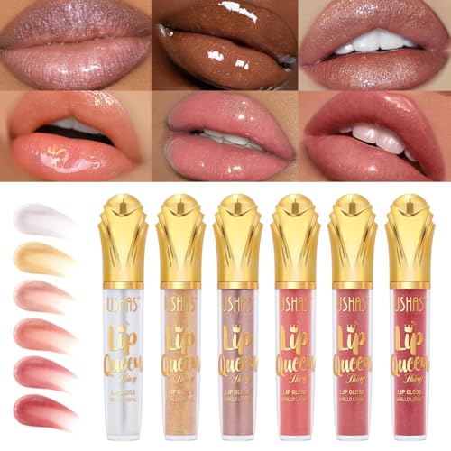 USHAS Lip Gloss - High-Shine Moisturizing Liquid Lip Stain