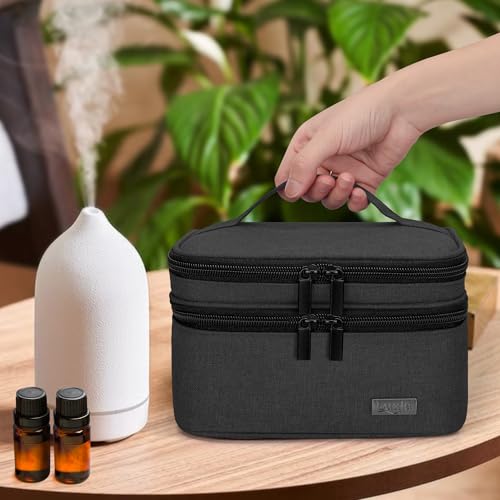 LUXJA Essential Oil Carrying Case - Holds 30 Bottles